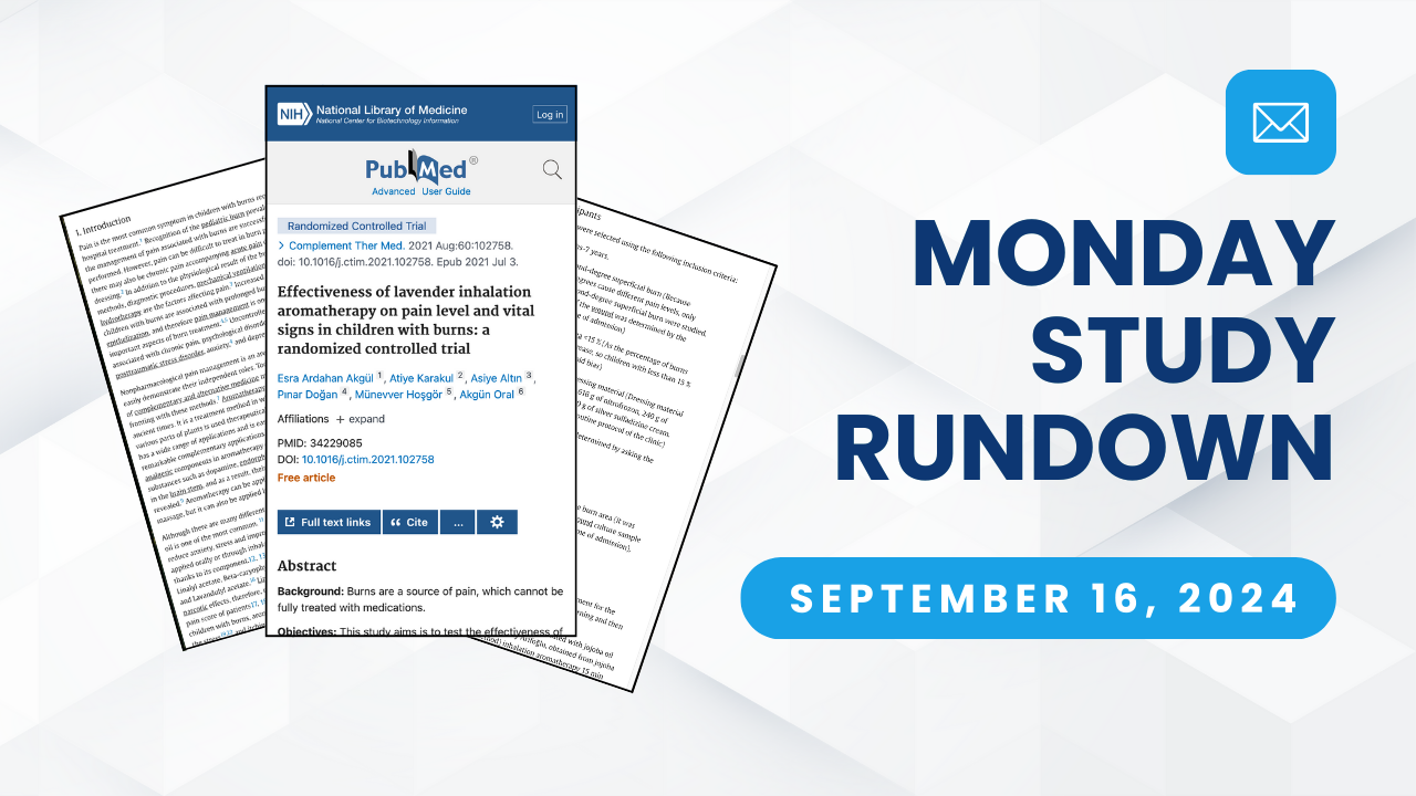 Monday Study Rundown September 16