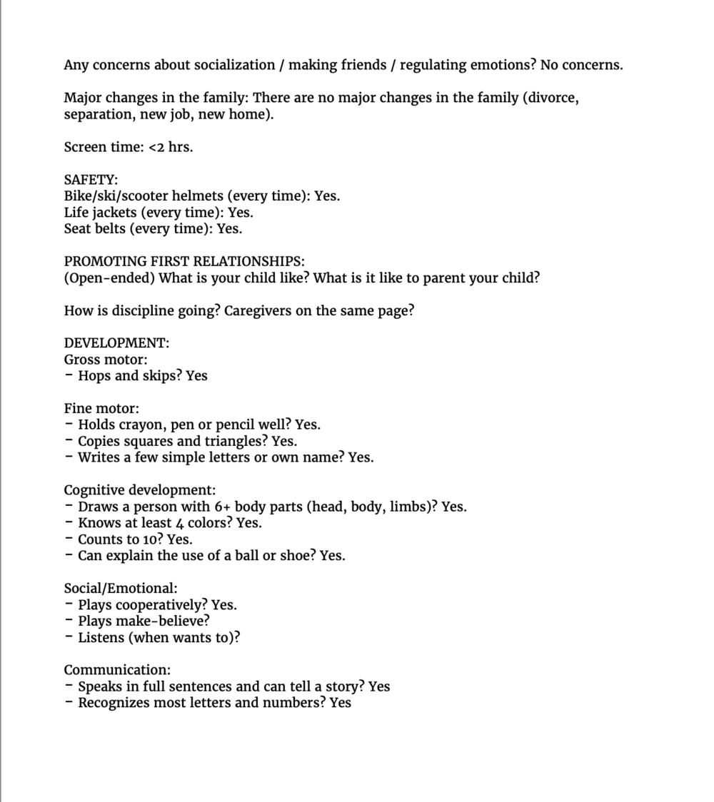 Physician Resources - Charting Templates 5 years to 10 years - Image 4