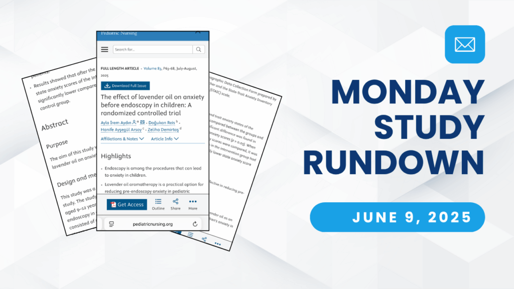 Monday Study Rundown cover