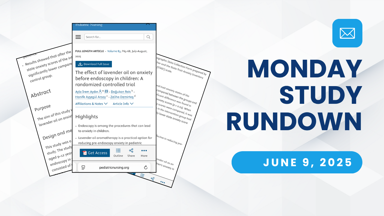 Monday Study Rundown cover
