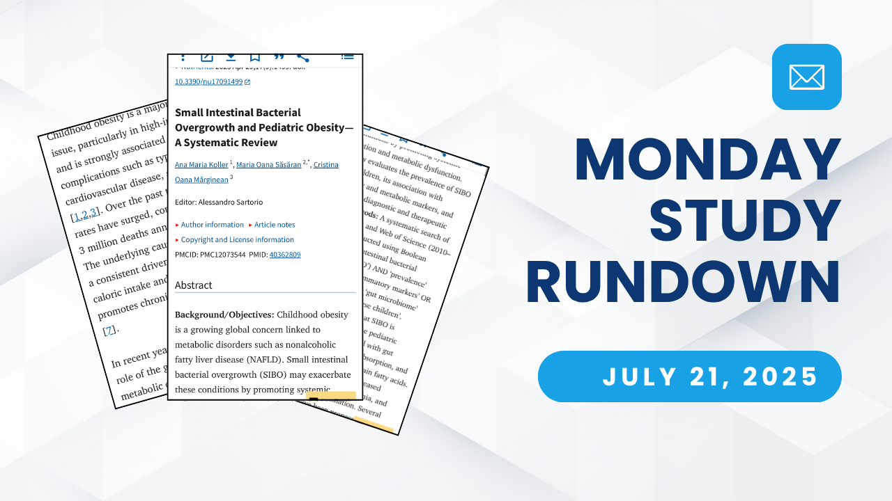 Monday Study Rundown cover