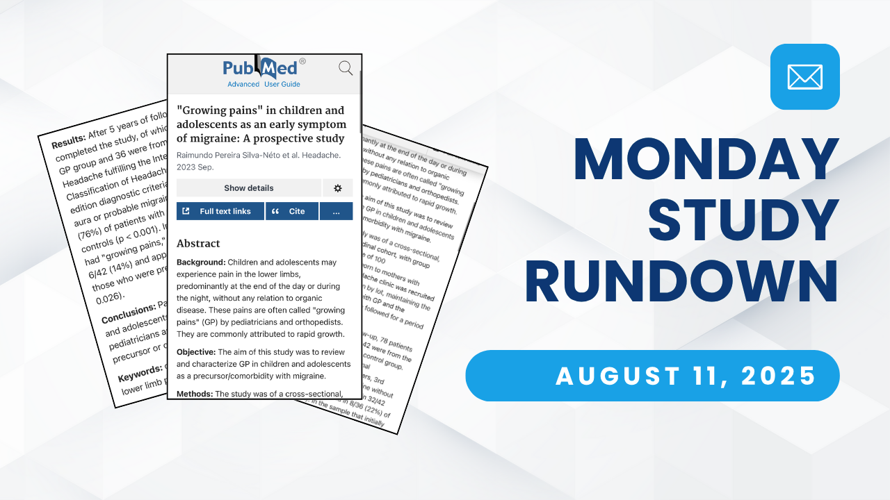Monday Study Rundown cover