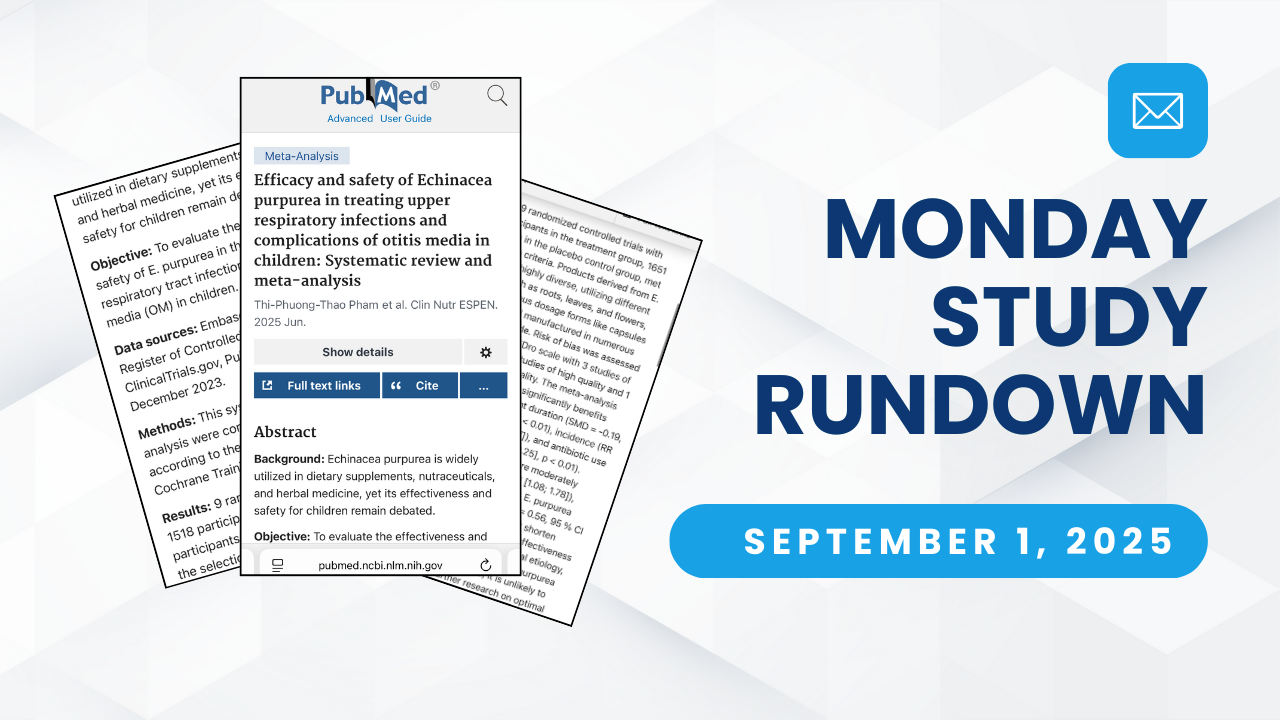 Monday Study Rundown cover