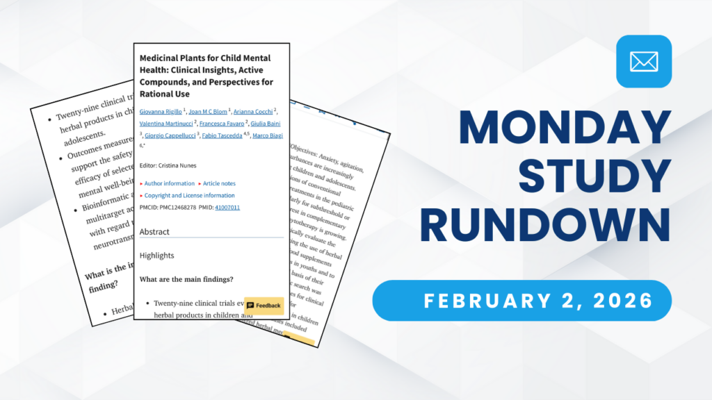 Monday Study Rundown cover